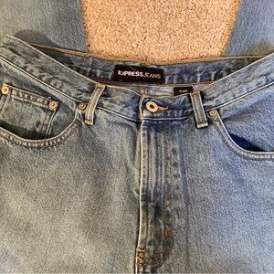 Express Vintage Blue Flare Jeans